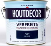 Hermadix Houtdecor Verfbeits dekkend - 2,5 liter - 627 Blauw