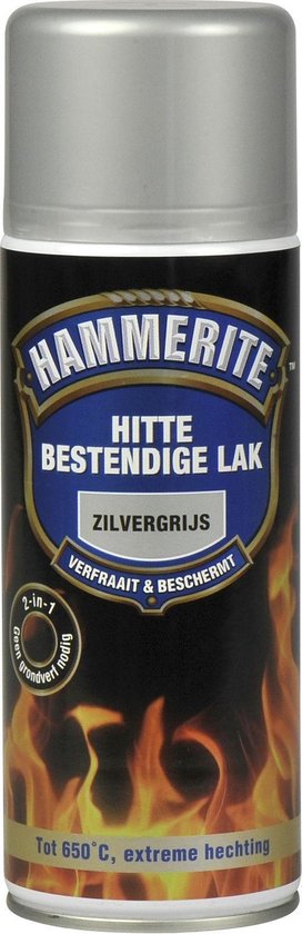 Hammerite Hittebestendige Lak - Zilvergrijs - 400 ml | bol.com