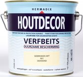 Hermadix Houtdecor Verfbeits Dekkend - 2,5 liter - 601 Gebroken Wit