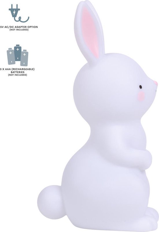 Nachtlamp kinderen: Konijn - A Little Lovely Company van A Little Lovely Company — afbeelding 5