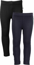 Blue Seven 2 PACK Bio Basic all season legging Zwart en Blauw - Maat 116