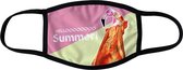 Mondkapje flamingo | wasbaar mondmasker | Hello summer | Leuke mondkapjes