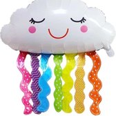 Folie Ballon wolk regenboog 73cm