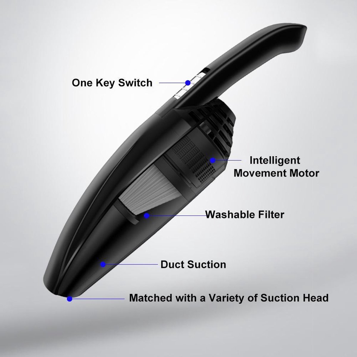 DL Auto Stofzuiger Draagbare Handheld Nat Droog - afbeelding 3