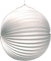 Amscan Lampion 25 Cm Papier/metaal Wit