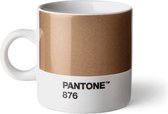 Tasse à expresso Pantone 120 ml céramique bronze / blanc
