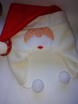 KERST MUTS VOOR BABY MET GEZICHTJE VAN SANTE CLAUS