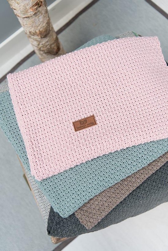 Baby's Only Gebreide wiegdeken Robust - Baby deken Robust - Dekentje voor jongens en meisjes - 0.9 TOG - 70x95 cm - Grijs van Baby's Only — afbeelding 3