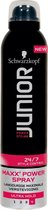 Junior Powerstyling Maxx Power Level 4 Haarspray 6x 250 ml - Voordeelverpakking
