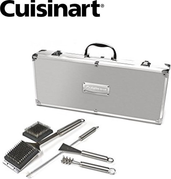 Foto: Cuisinart speciale 8 delige reinigingsset inclusief koffer in geborsteld aluminium 1 stuk