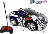 RC mini auto - 3D LED Flash light - radio grafisch bestuurbaar auto 1:20 - 17CM