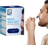 HBKS Neuswax - Ontharings Neus Wax Set- Neusontharing - Neushaartjes Verwijderen - Neushaar Waxen - Nose Wax Kit - 100gr Wax Beans