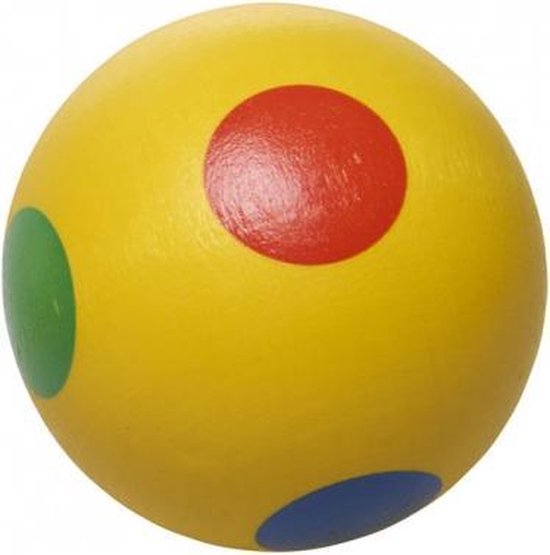 Thumbnail van een extra afbeelding van het spel nic houten speelgoed Kugel gelb gepunktet
