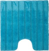 Casilin California - WC mat met antislip- Toiletmat met uitsparing - Turquoise - 60 x 60 cm