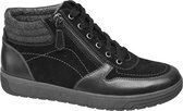 medicus Zwarte leren sneaker rits - Maat 37