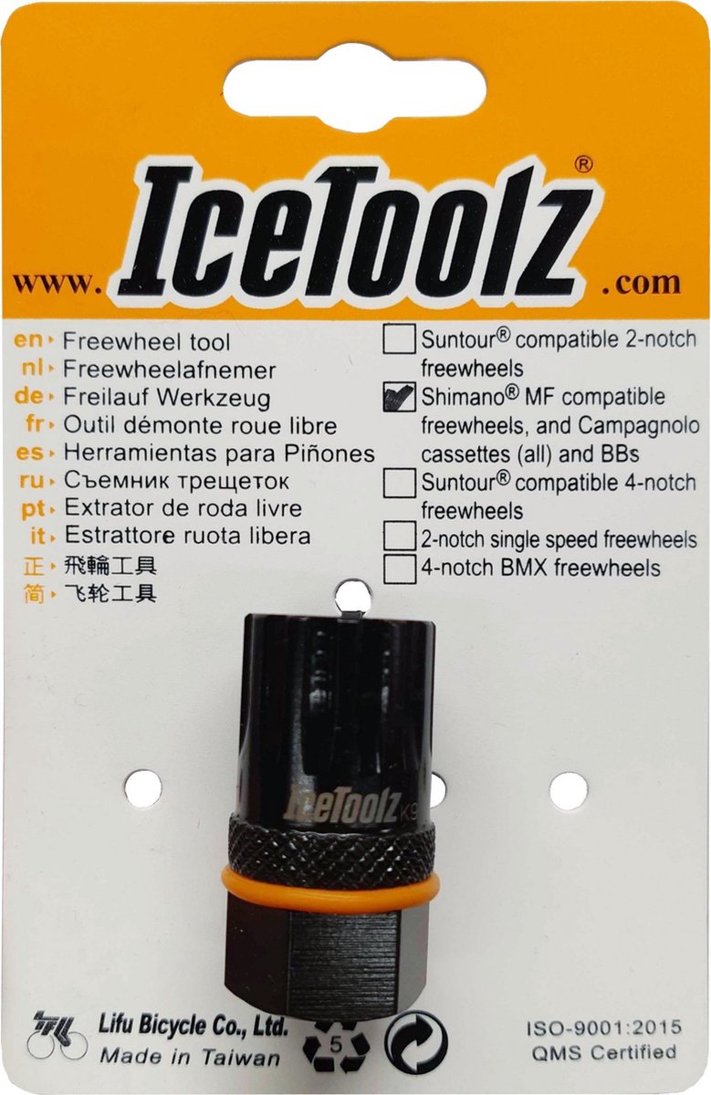 IceToolz Freewheelafnemer - Suntour 2-noks - Cr-V staal - Geschikt voor 21mm conussleutel