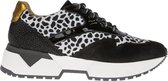 Dwars sneaker Syndey cheeta zwart maat 39