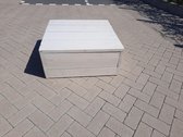Loungetafel "Garden" van White Wash steigerhout 75x75cm