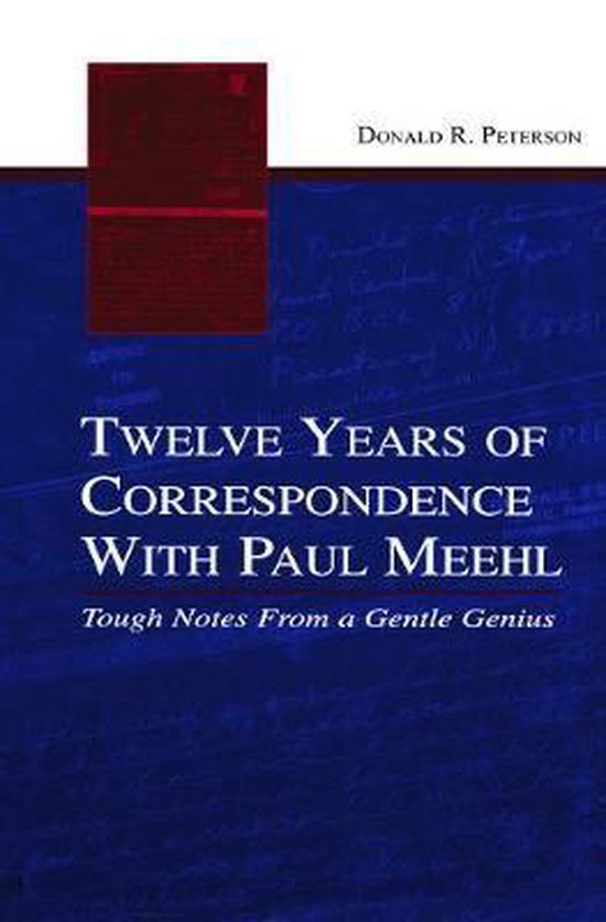 Twelve Years of Correspondence with Paul Meehl - cover