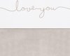 foto van Jollein Ledikant laken Love you  120x150cm - nougat