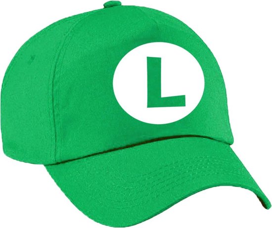 Feestpet Luigi / loodgieter groen voor dames en heren - baseball cap -  verkleed pet /... | bol.com