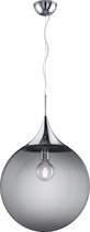 LED Hanglamp - Hangverlichting - Trion Midon XL - E27 Fitting - Rond - Mat Chroom - Aluminium - BSE