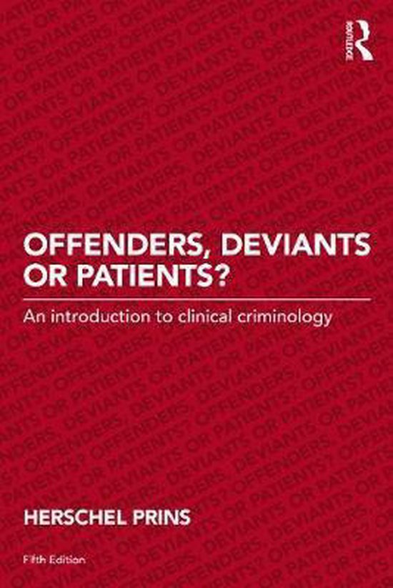 Offenders Deviants or Patients - cover
