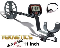 Teknetics Eurotek Pro metaaldetector 11 inch DD zoekspoel