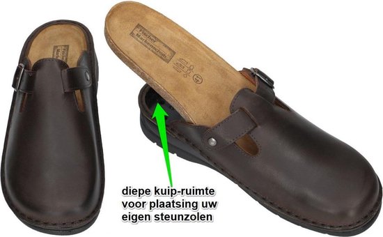 Fischer -Heren - bruin donker - pantoffels & slippers - maat 41 | bol.com