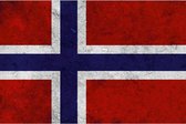 Wandbord - Vlag Van Noorwegen