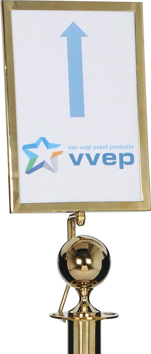 Menubord A4 | Informatiedisplay | Kaarthouder | Infostandaard (Grandeur, goud)