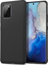 Samsung Galaxy S20 - Hoes, cover, case - Textuur - Zwart