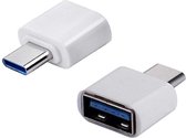 HMerch™ USB naar USB-C - Convertor - Adapter - USB naar USB C - Samsung / Android - Wit