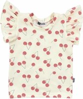 Ruffle Top 'Cherries' Biologisch Katoen - Maat 86