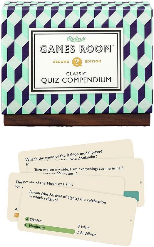 Ridley's Games Gezelschapsspel Games Room Quiz Compendium 140delig