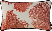 Velvet Coral Long Kussenhoes | Velours / Fluweel - Polyester | 30 x 50 cm