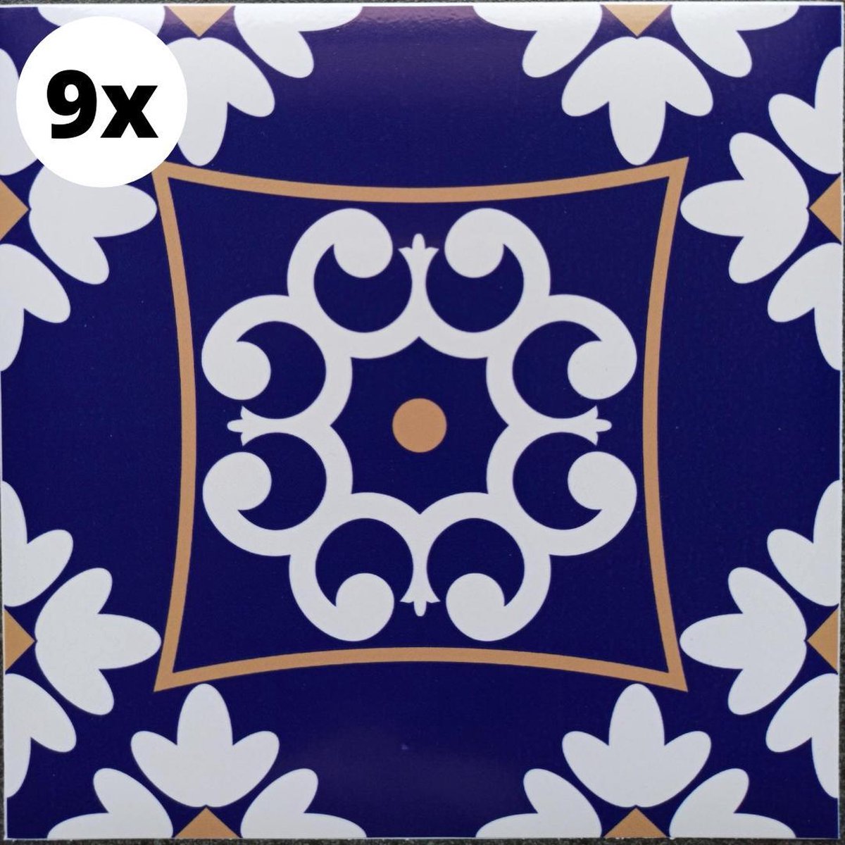 9 Tegelstickers 8x8CM | Meerdere Maten Beschikbaar | Portugese Arabische Stickertegel Stic