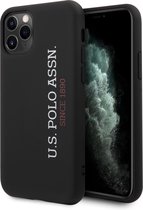 US Polo Apple iPhone 11 Pro zwart Backcover hoesje - effect Logo