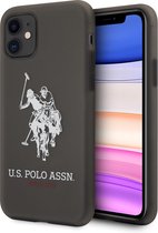 US Polo Apple iPhone 11 Pro Max Rood Backcover hoesje - verticaal Logo