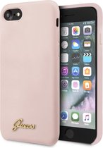Guess iPhone SE2 (2020) & iPhone 8 Roze Backcover hoesje - Liquid Retro Logo