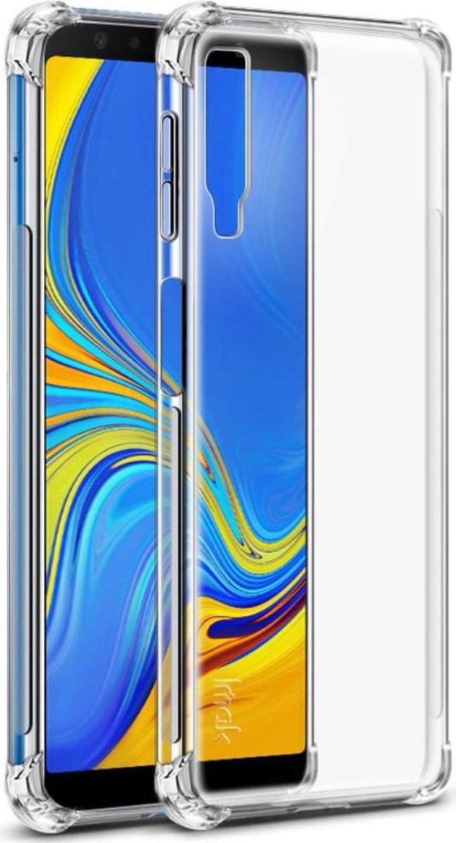Geschikt voor Samsung Galaxy A7 2018 Backcover - Transparant Shockproof - Soft TPU