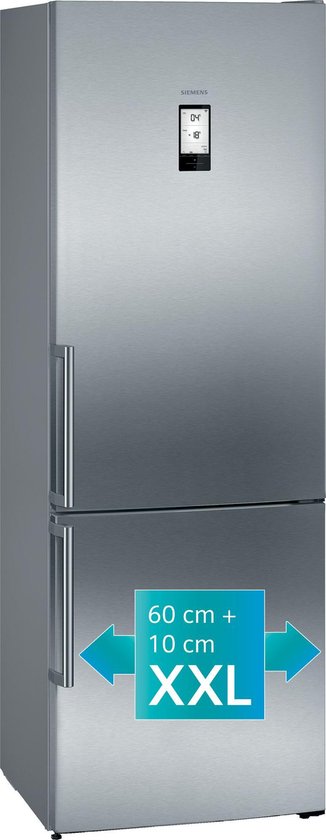 Siemens iQ500 KG49NAIDP réfrigérateur-congélateur Autoportante 438 L D  Acier inoxydable | bol