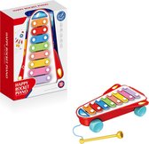 Speelgoed Xylofoon Rood met Geluid - Baby – 30 x 22 x 9 cm