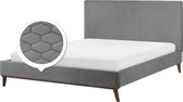 Beliani BAYONNE - Bed - Grijs -