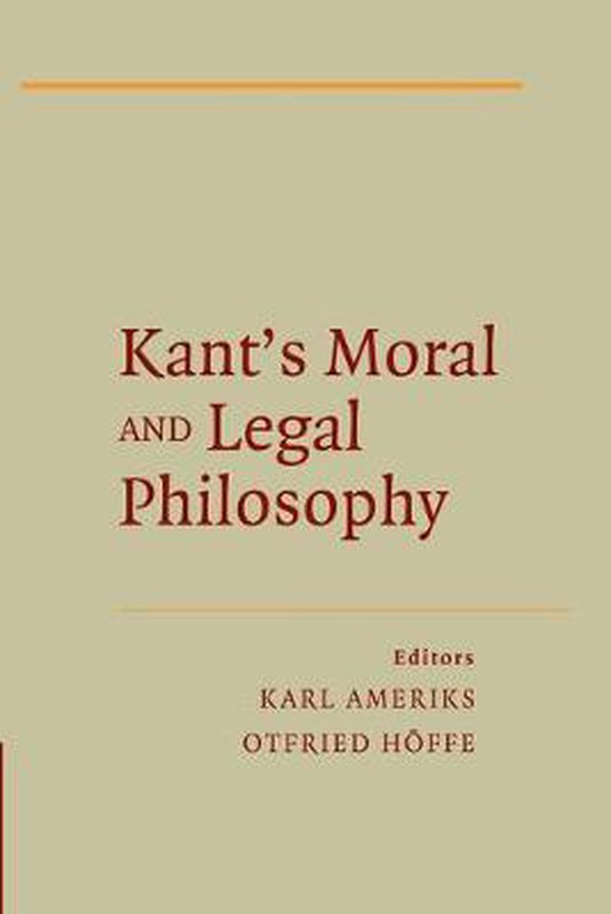 Kant's Moral and Legal Philosophy 9781107451483 Otfried Hoffe