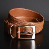 Giuliano Uomo Heren Broekriem Bruin 105 cm