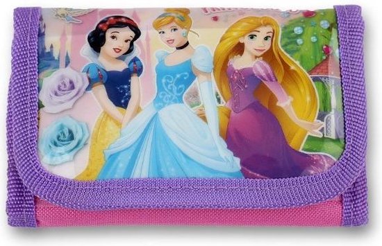 Disney Princess - Portemonnee - Paars - Klittenband