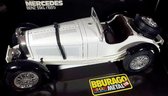 Mercedes-Benz SSKL (1931) Wit 1/18 Bburago Diamonds - Modelauto - Schaalmodel - Miniatuurauto