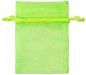 Organza zakjes Lime Groen 18x15 cm Pak van 100 Stuks