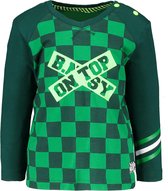 B. Nosy Jongens T- shirt - Top Check Green - Maat 86